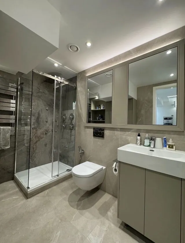 Finished shower room